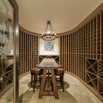 Stunning Walk in Wine Room