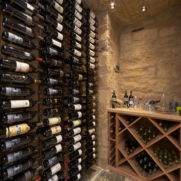 Metal/Wood Wine Cellar