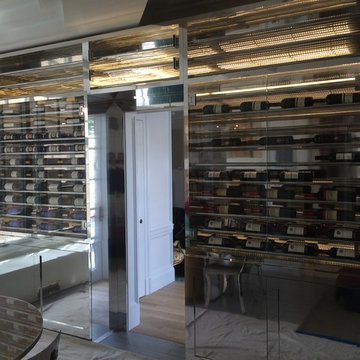 Miami Chrome Wine Cabinet