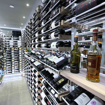 Millesime racks in the wine cellar -17-