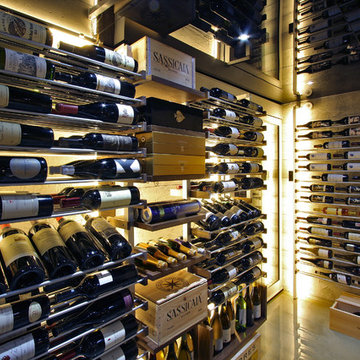 Millesime racks in the wine cellar -19-