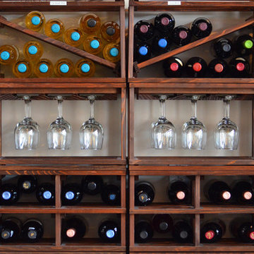 Mini Stackable Wine Racks in a Chocolate Bar