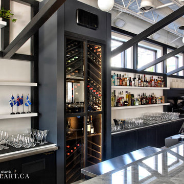 Modern Custom Wine Cabinet in Griffintown, Quebec