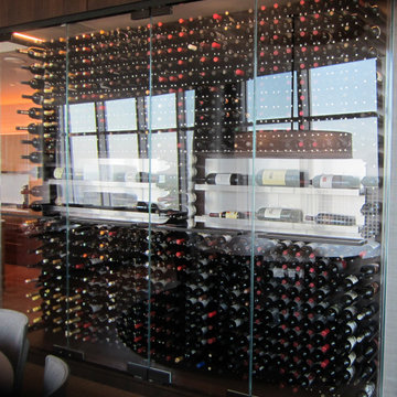 Modern Custom Wine Cellar Design for a Home in Dallas
