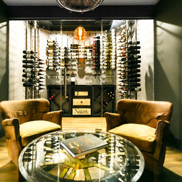 Modern Design wine room in New Jersey
