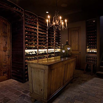 Newport Beach, Orange County Custom Wine Cellar with Vintique Wine Racking