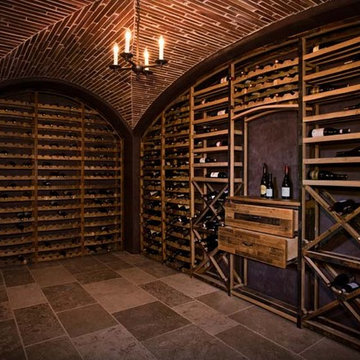 Newport Beach, Orange County Custom Wine Cellar with Vintique Wine Racking