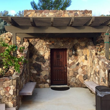 Outdoor Wine Cave / Interior of Wine Cave