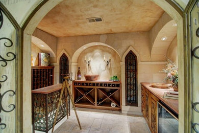 Example of a tuscan wine cellar design in San Francisco