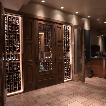 Pamplemousse Grille Del Mar San Diego Custom Wine Cellar Wine Cellar Design