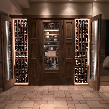 Pamplemousse Grille Del Mar San Diego Custom Wine Cellar Wine Cellar Design