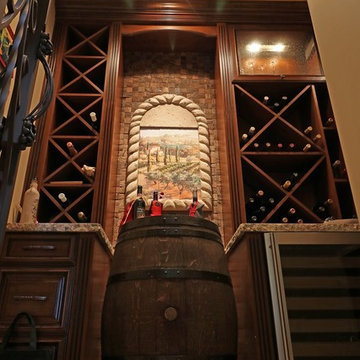 Phoenix Blackstone custom transitional wine room