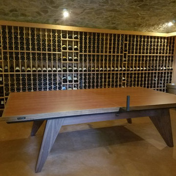 Ping Pong Table In A Wine Cellar