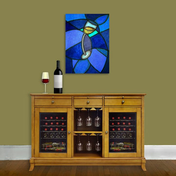 Portofino Series 36-Bottle Wine Credenza