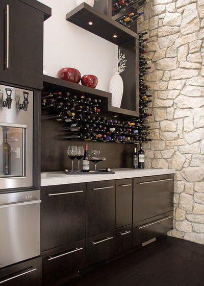 Contemporary Wine Cellar by Third Shift Photography