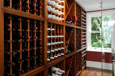 Photo of a traditional wine cellar in London.