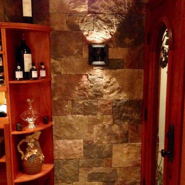 Quarter Round Unit in Custom Wine Cellar in Chicago