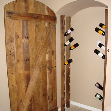 Reclaimed Wine Racks and Door