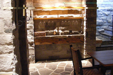 Example of a classic wine cellar design in Toronto