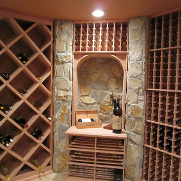 Redwood wine racks