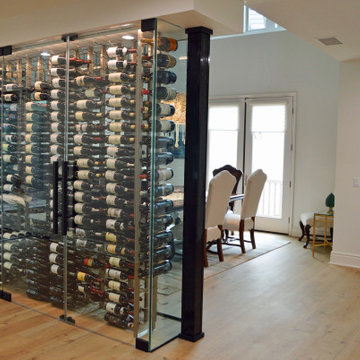 Refrigerated Glass Dining Room Wine Cellar Manhattan Beach C