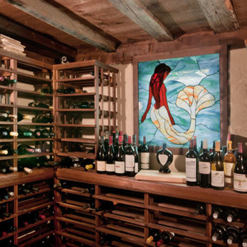 Renovisions Design & Remodeling Wine Cellar in Duxbury MA