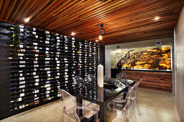 Contemporary Wine Cellar by Bagnato Architecture & Interiors