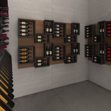 Residential wine cellar furniture