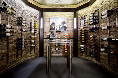 Photo of an eclectic wine cellar in Chicago.