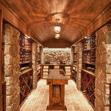 Rustic Alder Wine Cellar