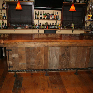 Rustic Barnwood Bar