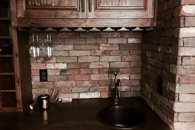 Design ideas for a rustic wine cellar in New York.