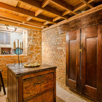 Rustic wine cellar
