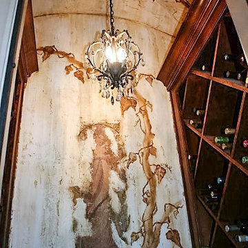 Rustic Wine Room Mural