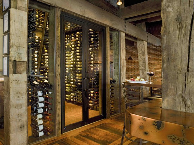 Rustic Wine Cellar by Apropos Design, Inc. / Green Home Design Source