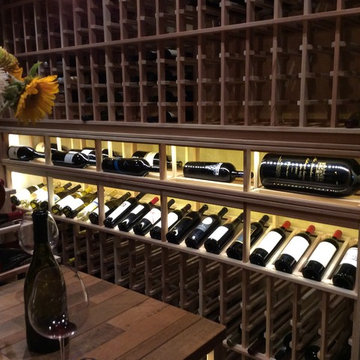 San Diego California Home Wine Cellar Racking Design