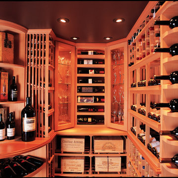San Diego Custom Wine Cellar Design with Focus on Wine Display Del Mar La Jolla