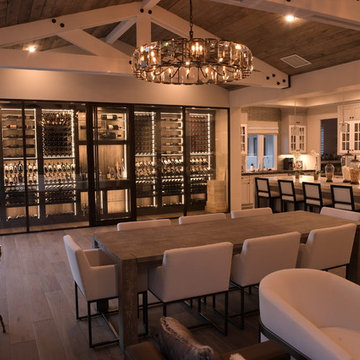 San Juan Capistrano Glass Contemporary Modern Wine Cellar Wine Wall Wine Room