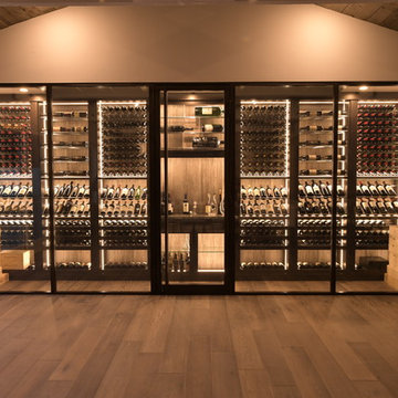 San Juan Capistrano Glass Contemporary Modern Wine Cellar Wine Wall Wine Room