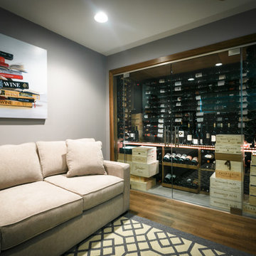 Short Hills NJ Contemporary Modern Wine Cabinet