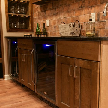 Slabaugh Remodeling Best Basement Ever Contemporary-Rustic Finished Basement