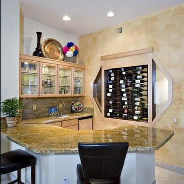 Sliding Door Metal Wine Rack Room
