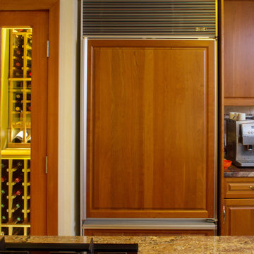 Small Vancouver Wine Cellar - Matching Kitchen Millwork