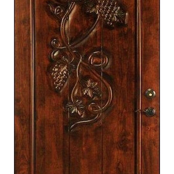 Solid Custom Wine Cellar Door