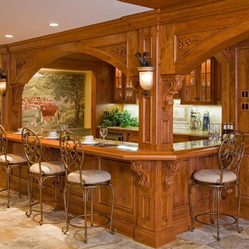 Stately European Bar and Wine Room