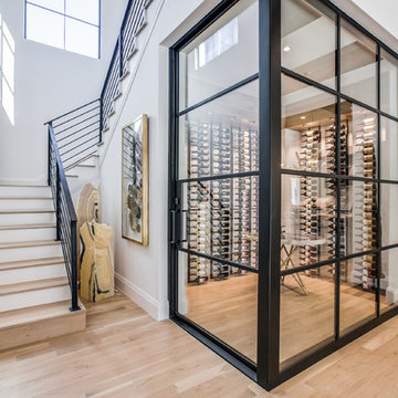 Steel and Glass Wine Room