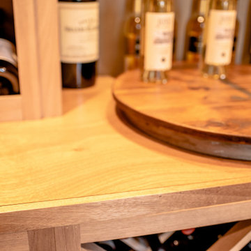 Tabletop from Reclaimed Wine Barrel Custom Wine Cellar Dalls