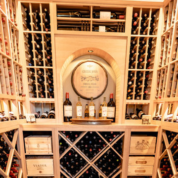 Tastefully Designed Wine Racks Contemporary Custom Wine Cellar Dallas