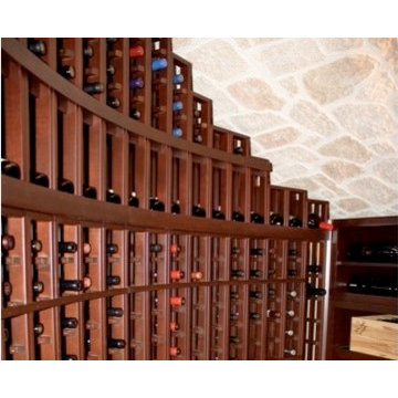 Texas Wine Cellar Racking and StoneCoat Ceiling