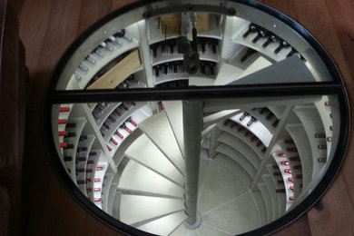 Contemporary wine cellar in Sussex.